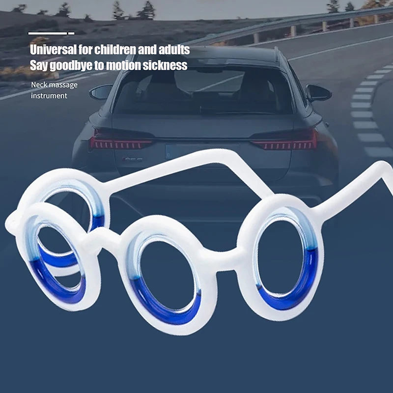 1Pc Anti-Motion Sickness Liquid Glasses Portable Lensless Driving Anti-Sickness For Children Adult