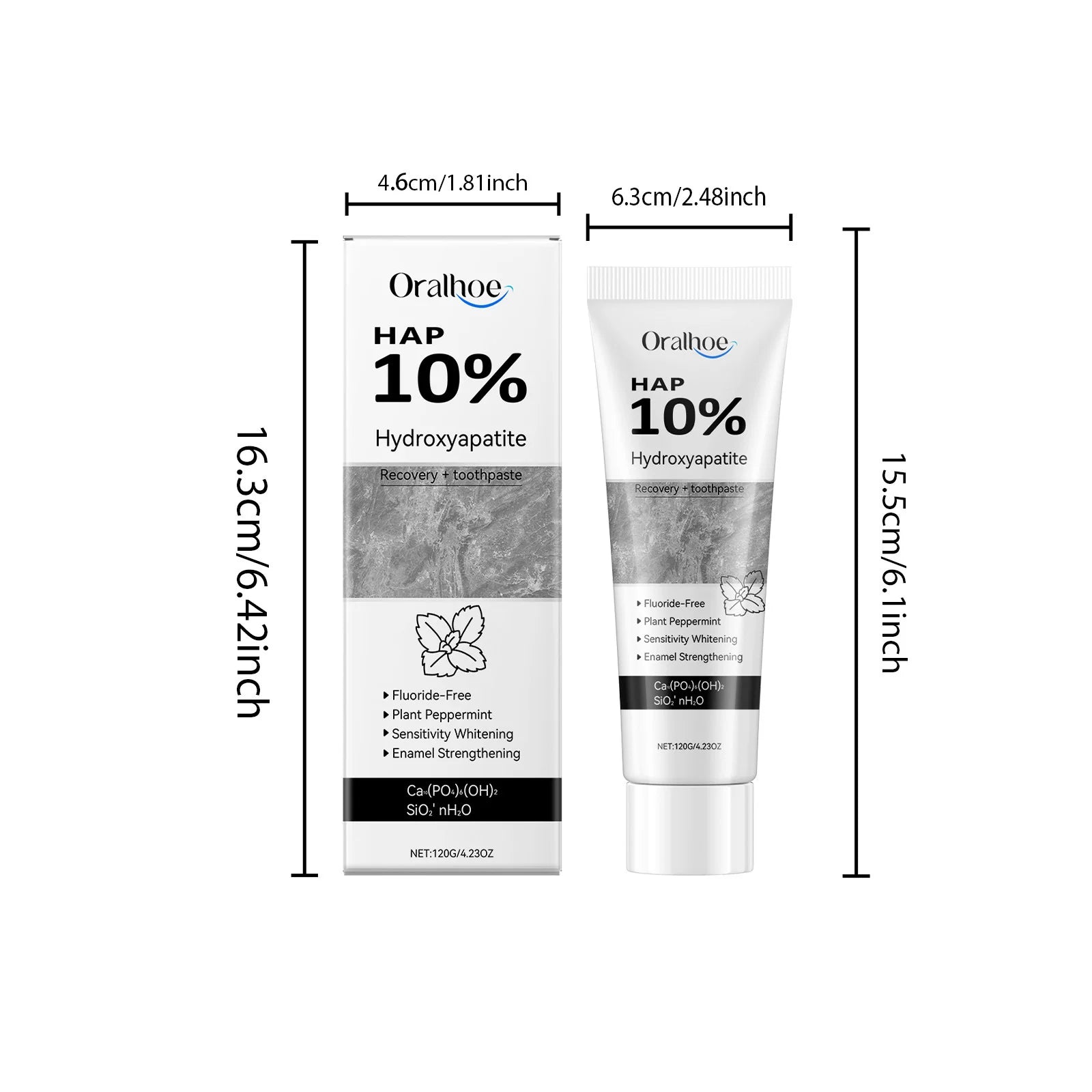 Whitening Teeth Toothpaste Enamel Repair Oral Hygiene Stain Removal Fresh Breath Hydroxyapatite