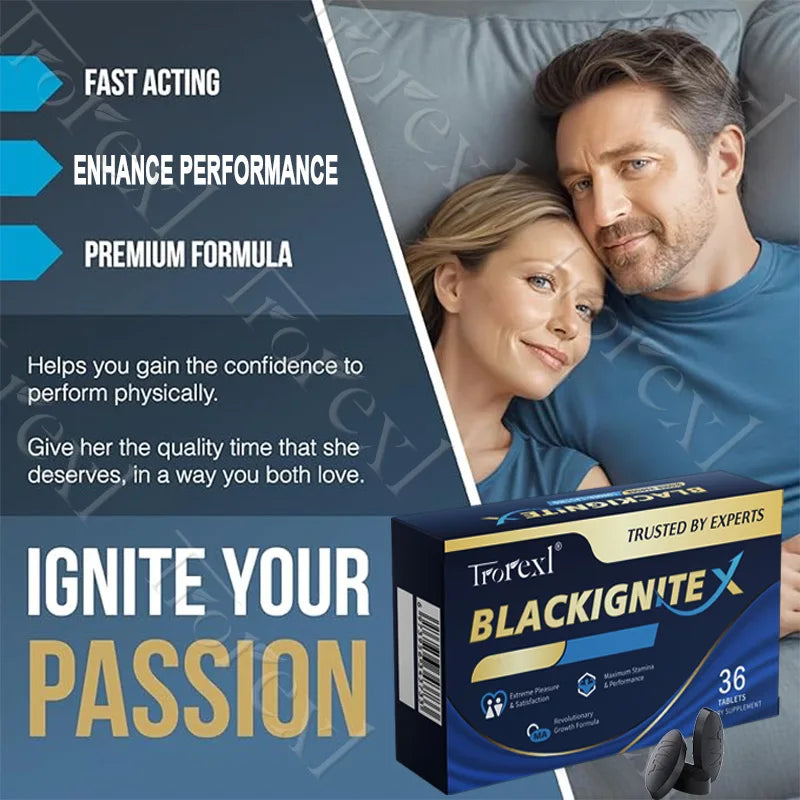 BlackIgniteX Natural Male Enhancing Supplement Boosts Strength & Firmness Enhanced Stamina Performance & Endurance