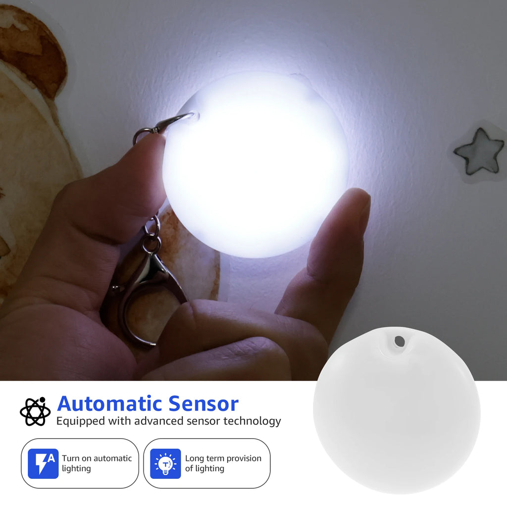 2Pc Purse Glow Heart Light LED Automatic Touch Activated Handbag Light Night Light
