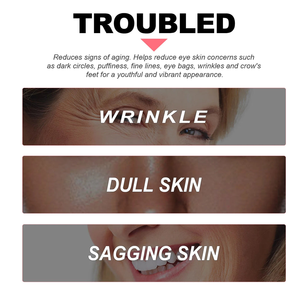 Retinol Eye Cream Stick Dark Circles Anti-Puffiness Smooth Brightening Moisturizing Firming Under Eye Treatment