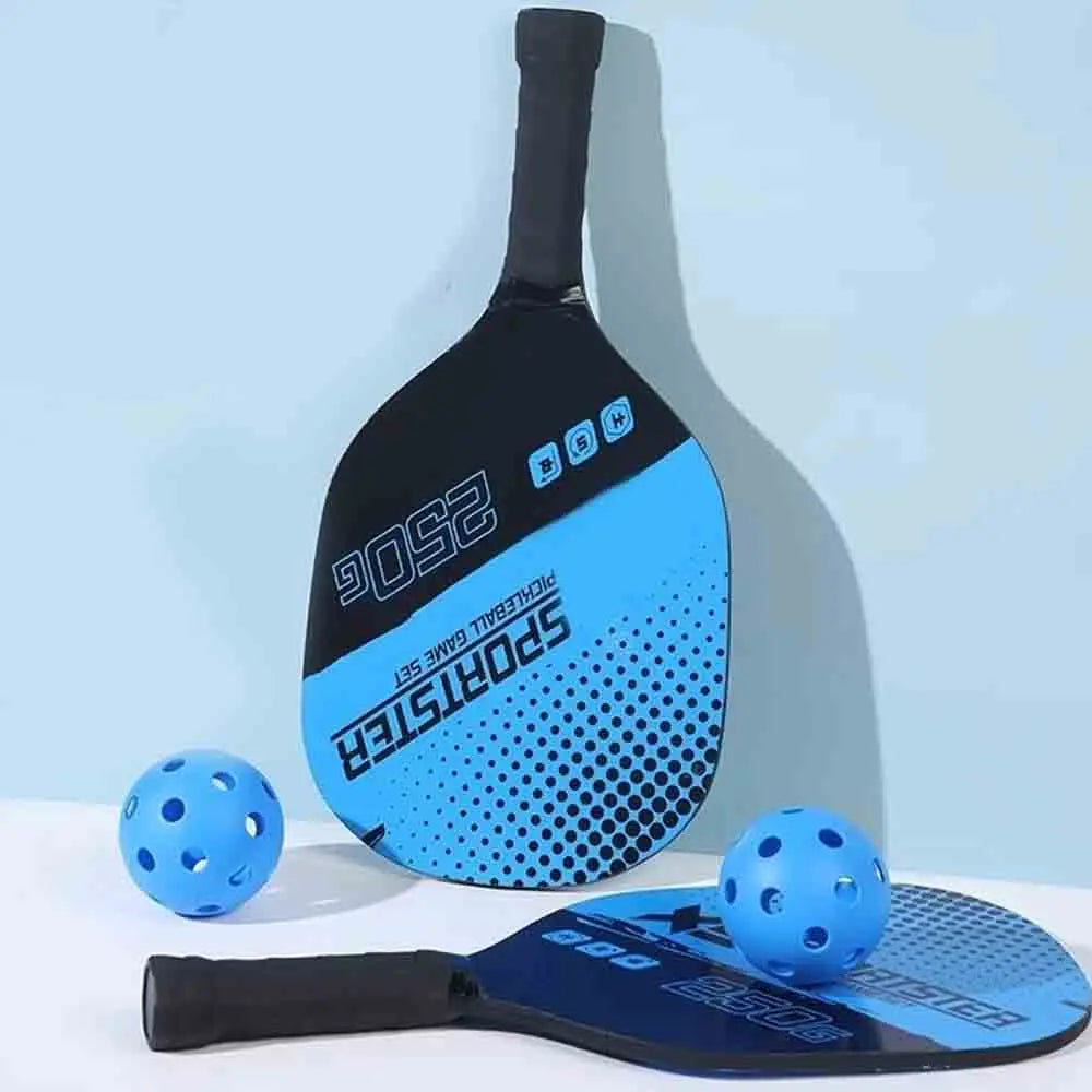 Pickleball Rackets Set Paddles Set of 2 & 4 Pickleballs Sports Accessory