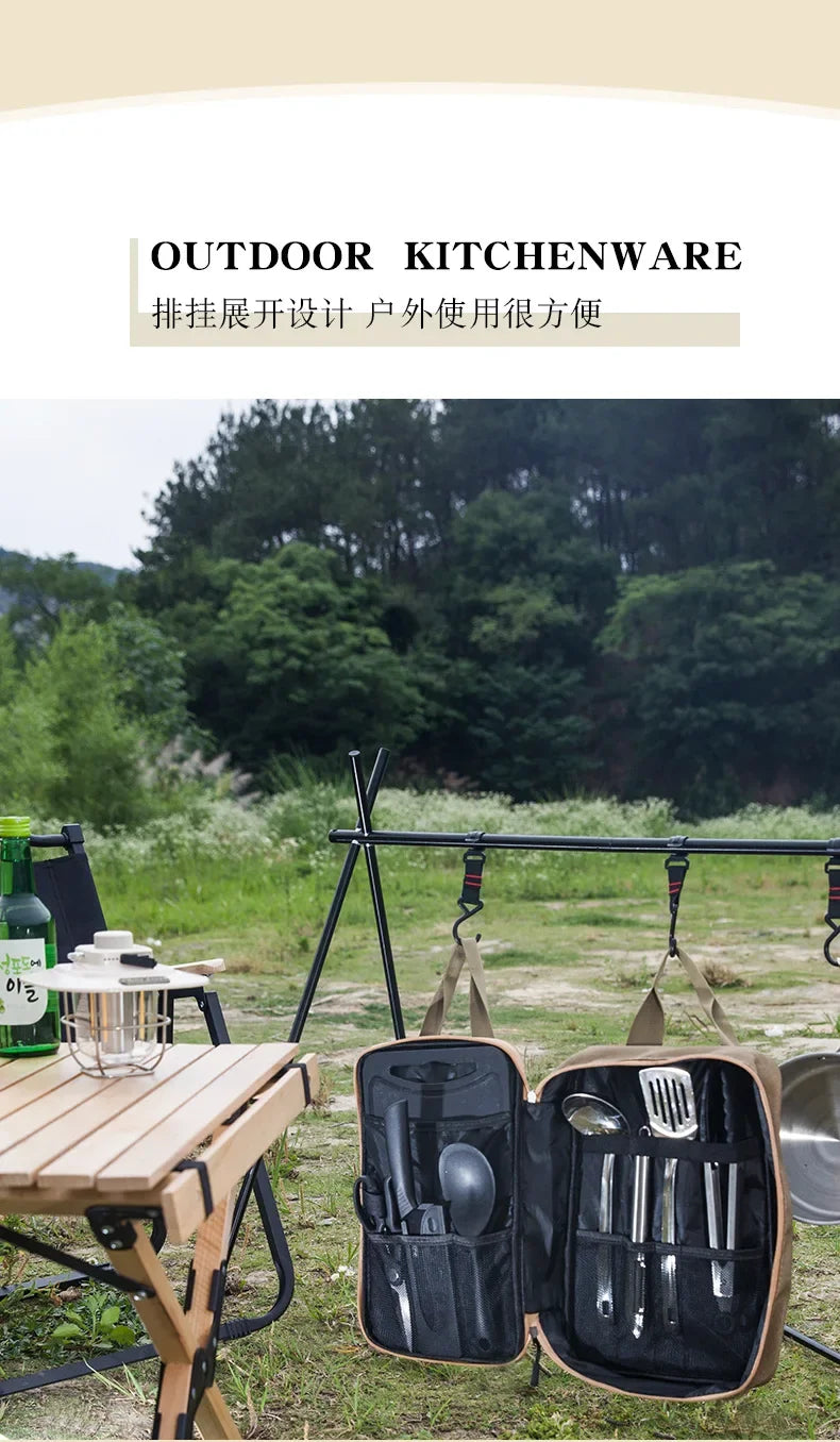 Travel Kitchen Utensils Set 8-Piece Camping