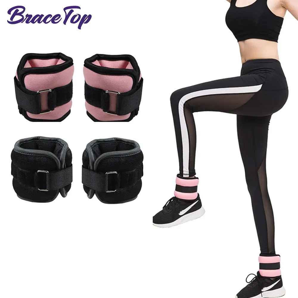 1 Pair Ankle Wrist Weights for Men and Women (0.25kg/0.5kg Each Pack) with Adjustable Strap