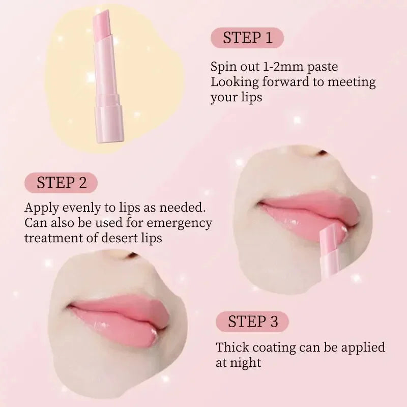 Lip Balm Lightening Pink Lipstick Exfoliating Fade Lip Lines Korean Cosmetics