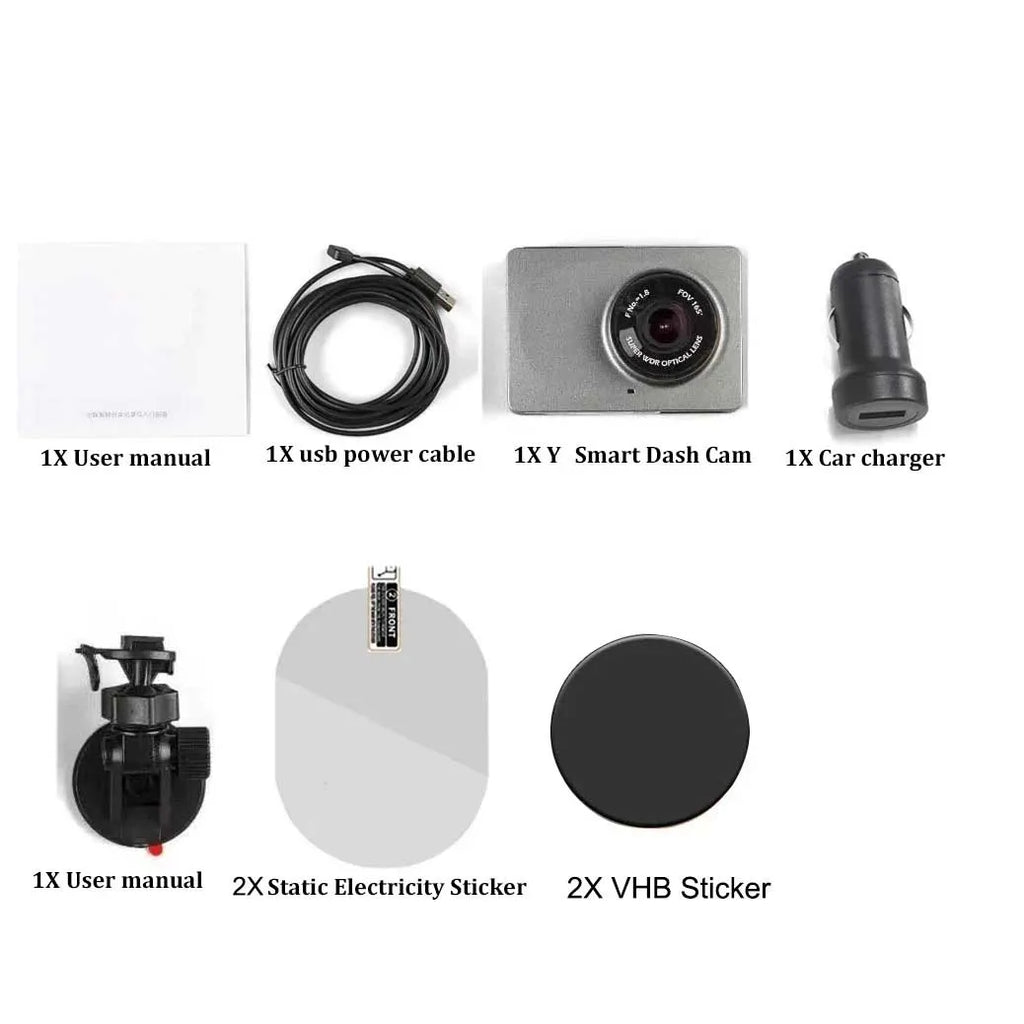 xiao YI Smart Dash Cam For Car ADAS 2.7 Screen Full HD 1080P Dash Cam Night Vision ADAS English International Version