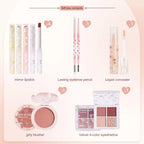 8-Piece Beauty Set with Lipstick Concealer Eyeshadow Eyebrow and Blush Makeup