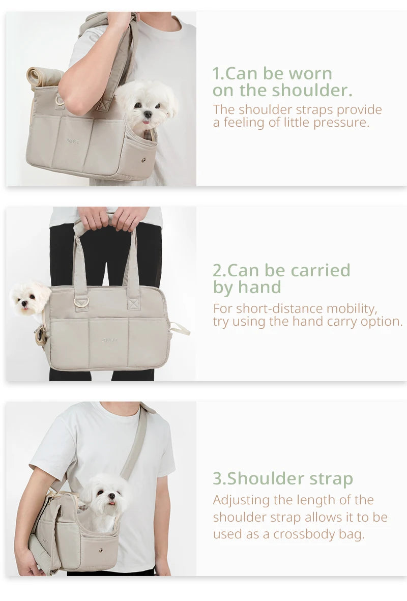 Portable One-Shoulder Bag Suitable for Pets Cats and Small Dogs Travel Walking Shopping