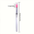8PCS Silicone Lip Brush with Lid Lipstick Lip Gloss Eyeshadow Applicator