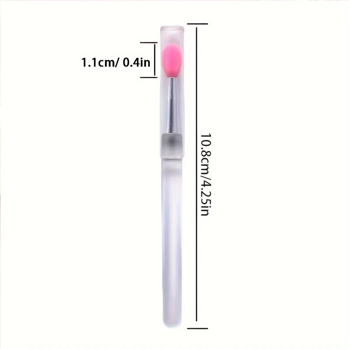 8PCS Silicone Lip Brush with Lid Lipstick Lip Gloss Eyeshadow Applicator
