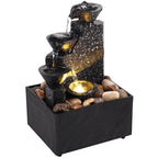 Desktop Waterfall Decoration Flowing Water Small Living Room Office Tabletop Fountain