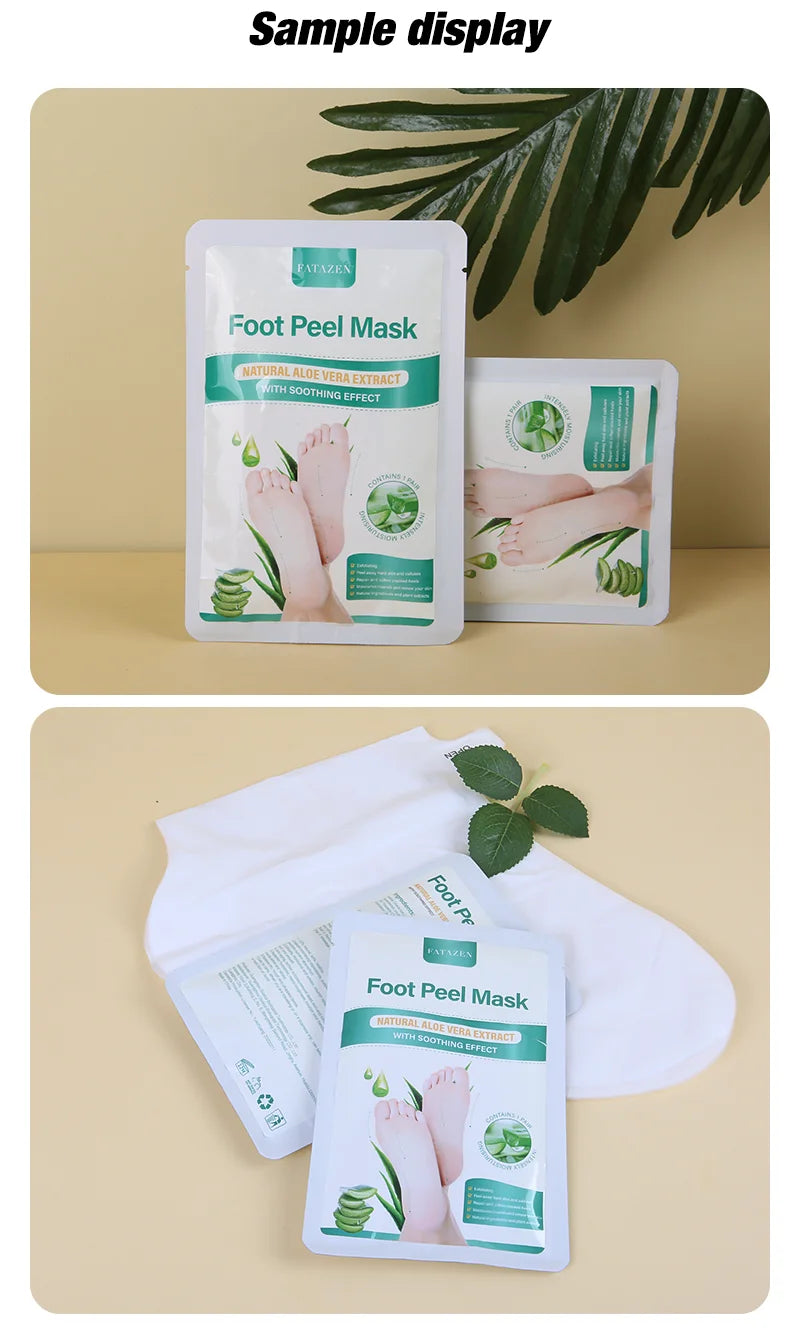 Aloe Foot Peel Mask For Dry Rough Cracked Feet
