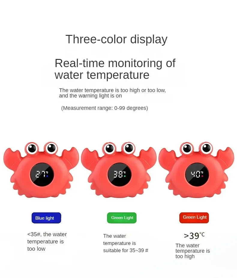 Baby Bath Temperature Meter Floating Digital Water LED Display Temperature Tester Safety