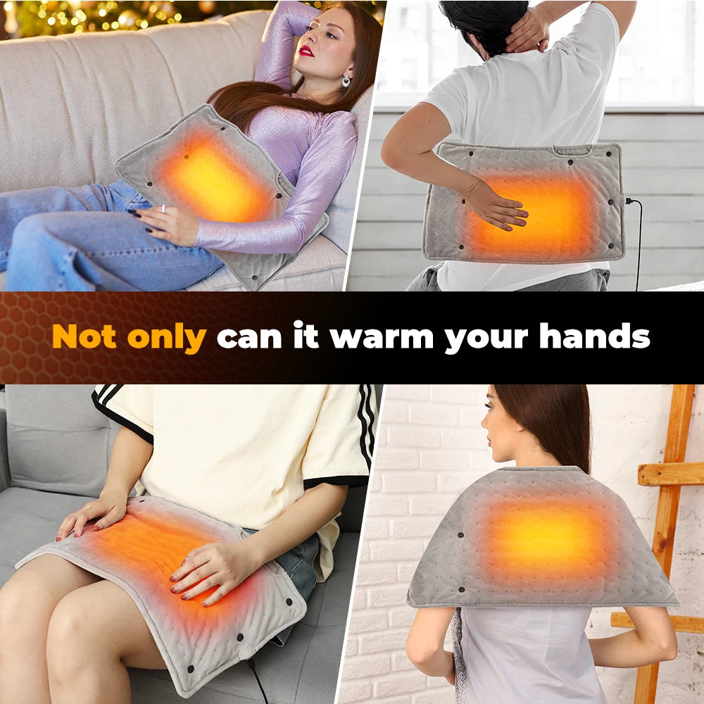 USB Portable Hand Warmer Rechargeable Plush Reusable Electric Heater Home Winter Feet Abdomen