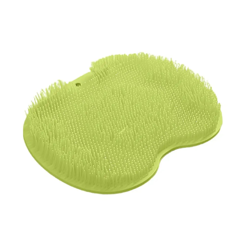Scrubber Shower Massage Pad Silicone Wall Mounted Back Reusable Cleaning Brush Feet Washer Mat