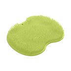 Scrubber Shower Massage Pad Silicone Wall Mounted Back Reusable Cleaning Brush Feet Washer Mat