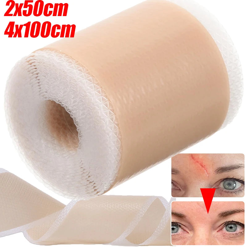 1 Roll Silicone Self-Adhesive Scar Sheets Waterproof Breathable Body Hand Skin Care Tape Tattoo Accesories