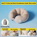 Travel Neck Pillow Inflatable Airplane U-shaped Cervical Orthopedic Portable Foldable