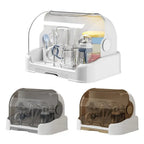 Baby Bottle Drying Rack With Removable Drip Tray Portable Storage Box With Lid