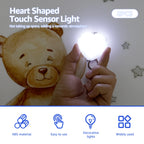 2Pc Purse Glow Heart Light LED Automatic Touch Activated Handbag Light Night Light