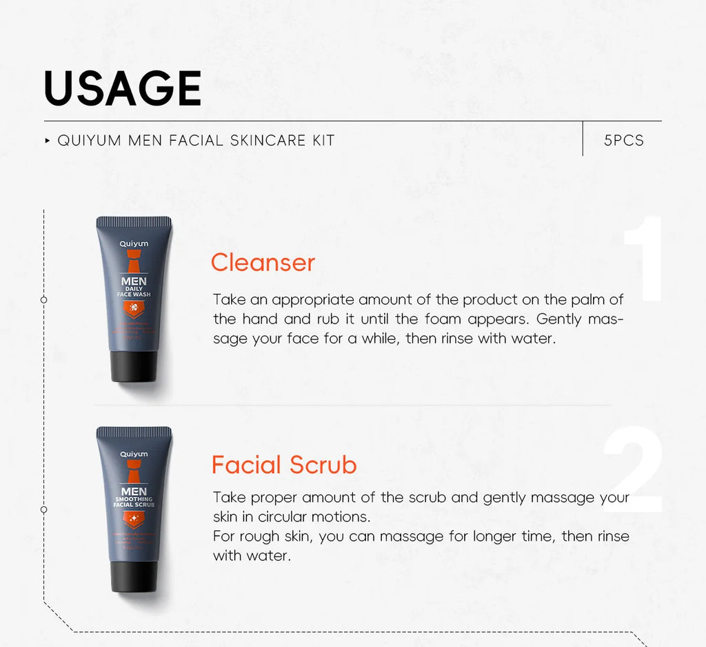 Men's Skincare Set 5pcs