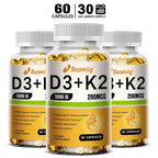 Vitamin D3 5000IU and 200 Mcg Vitamin K2 (MK-7) Capsules