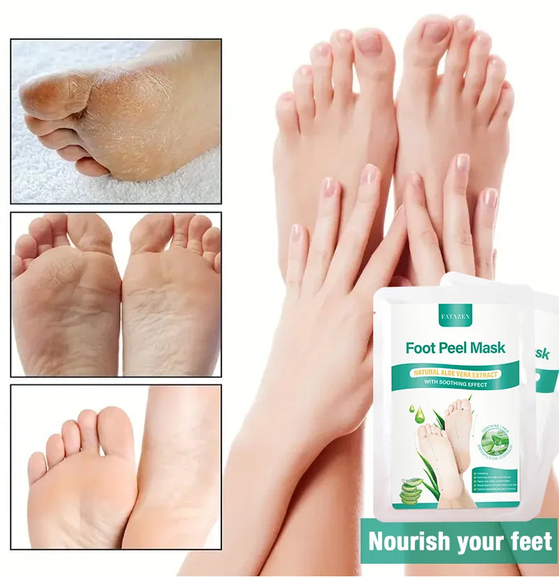 Aloe Foot Peel Mask For Dry Rough Cracked Feet