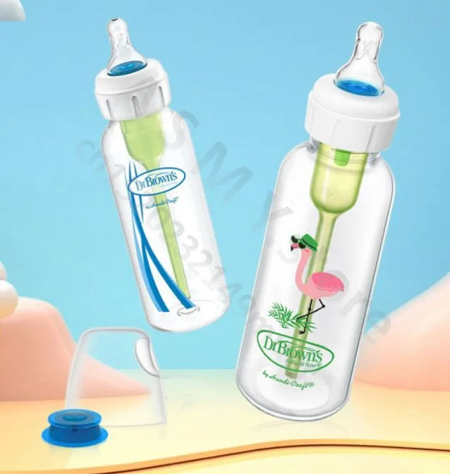 Dr. Brown's Newborn Baby Bottle With Valve Anti-Colic Glass Hare-Lip Babies