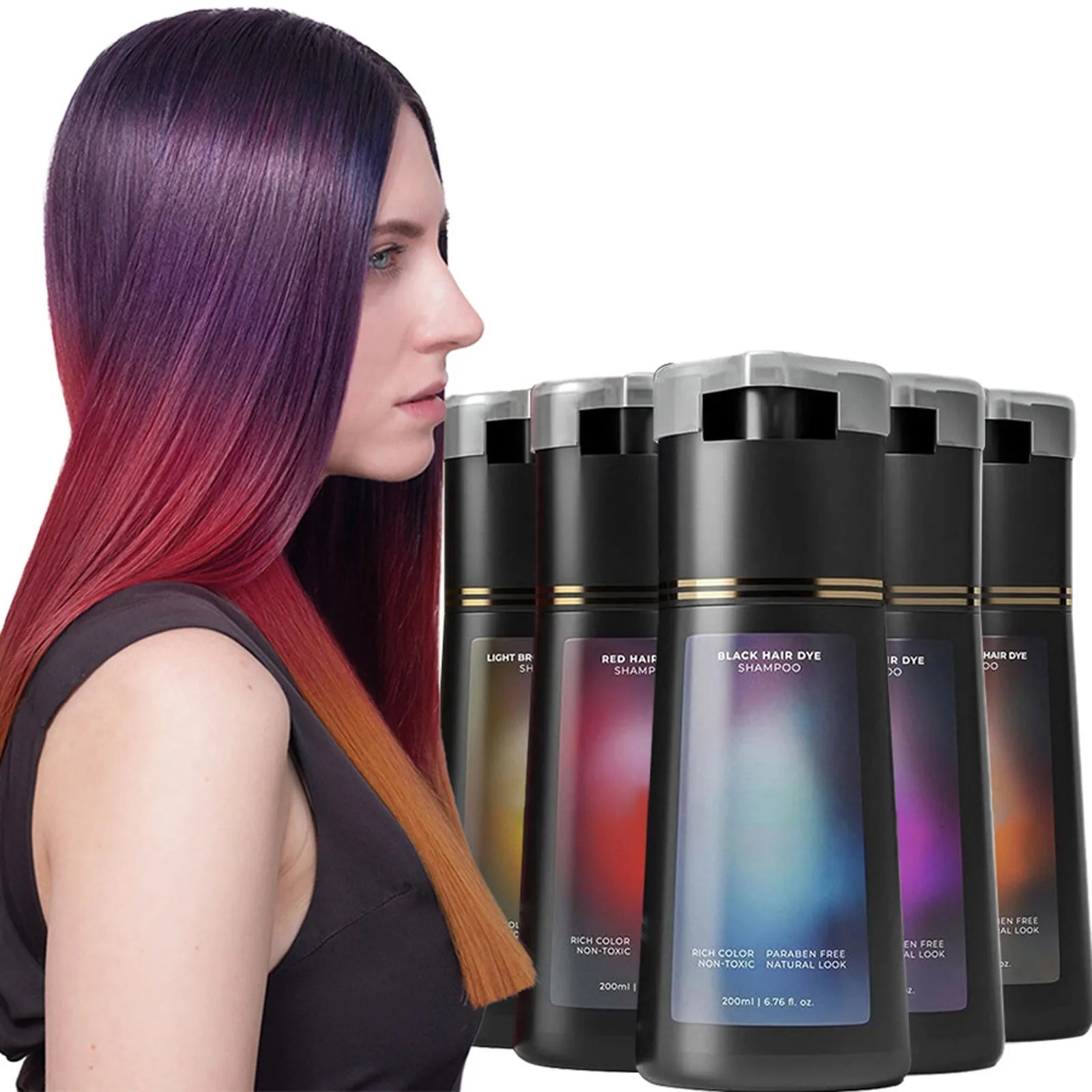 Polar Hair Dye Shampoo for Gray Hair Coverage Instant for Women