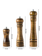 5" 8" 10"  Salt and Pepper Grinder Solid Wood with Strong Adjustable Ceramic Grinder Kitchen Tools