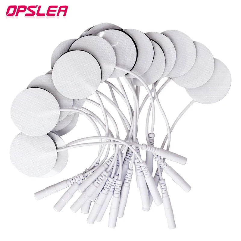 50/100Pcs 3cm Round Electrode Pads For Tens EMS Muscle Stimulator Massager Reusable