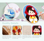 Punch Needle Kits for Beginners Adults Embroidery Starter Craft Tools Ocean Life Theme DIY Wall Art Gift for Women