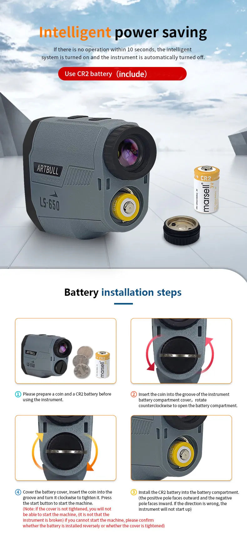 ARTBULL Laser Rangefinder Hunting Outdoor 1300yard 750yard 650m Golf Rangefinder with Flag-Lock Slope Adjusted Distance Meter