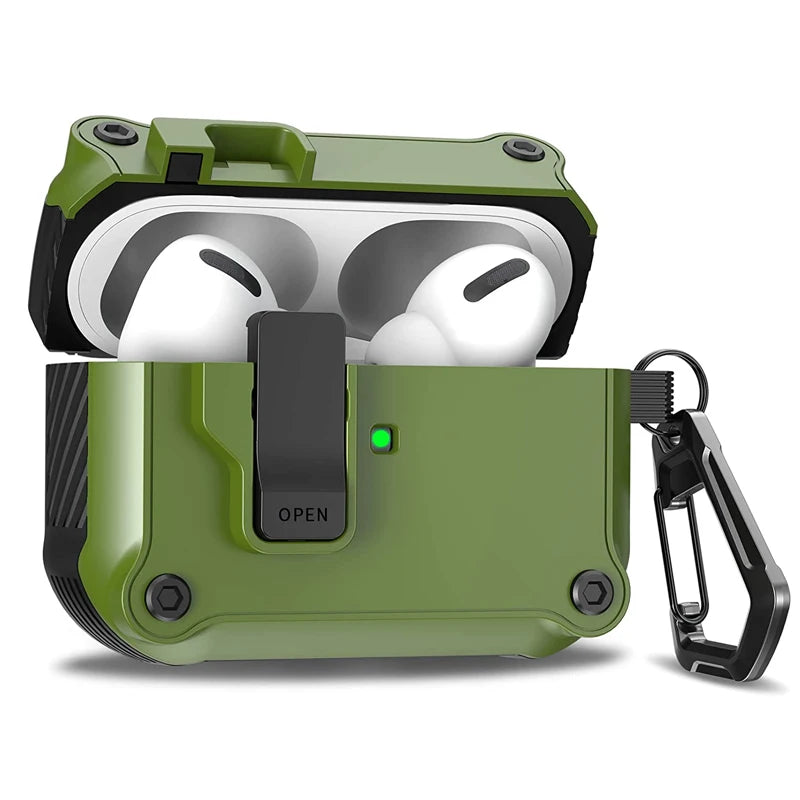 Security Lock Cover for AirPods Pro 3 2025 Pro 3rd Gen 2025 Headphone Fundas With Hook