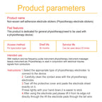 50/100Pcs 3cm Round Electrode Pads For Tens EMS Muscle Stimulator Massager Reusable