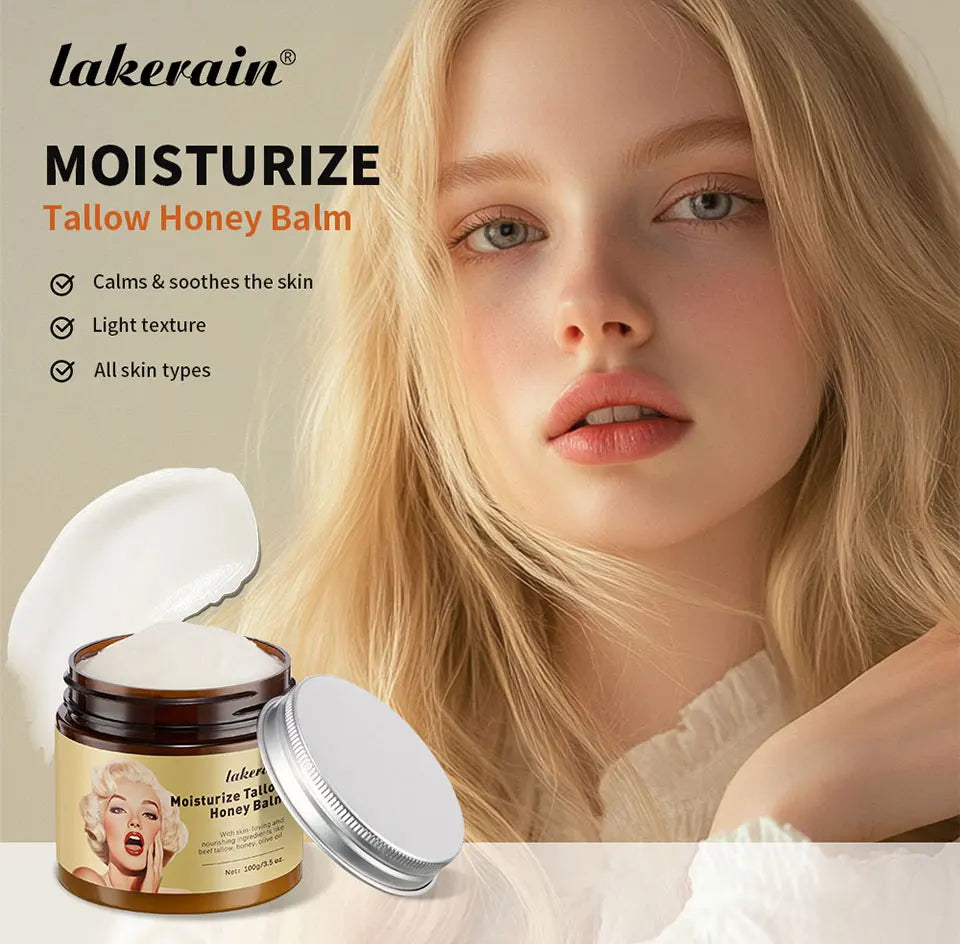 100g/3.5 0z. Moisturizer Tallow Honey Balm  Manuka Body Lotion Lip Balm