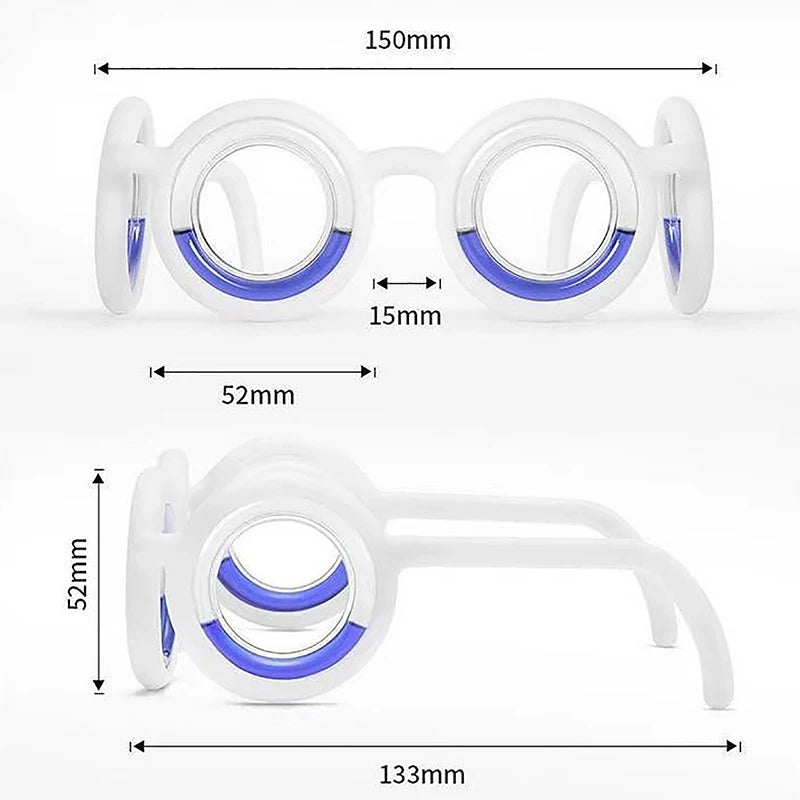 1Pc Anti-Motion Sickness Liquid Glasses Portable Lensless Driving Anti-Sickness For Children Adult