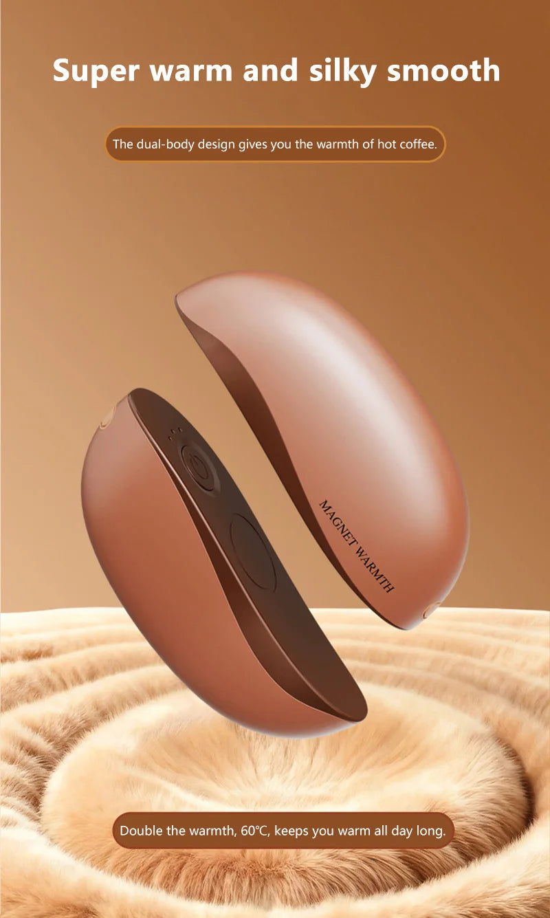 Xiaomi Hand Warmer Rechargeable Magnetic Design Electric 6000mah Split-type Skin-friendly Material