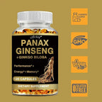 Panax Ginseng + Ginkgo Biloba Improves Memory Mental Performance Immune Support Maintain Overall Health