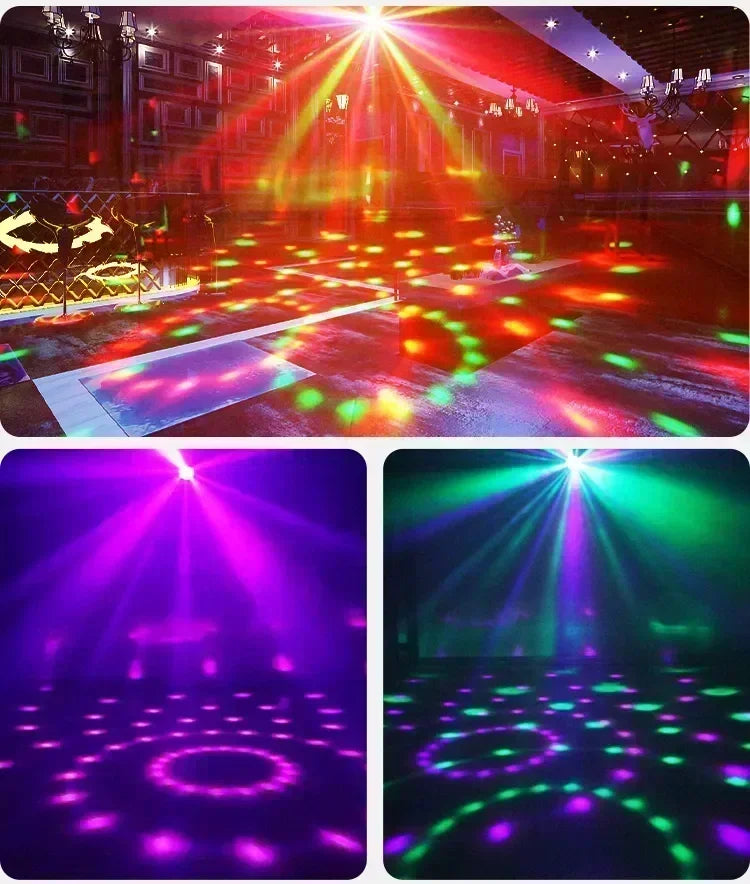 Ocean Wave Projector Light 16 Colors Glow Lamp Home Office Bar Restaurant Night Light