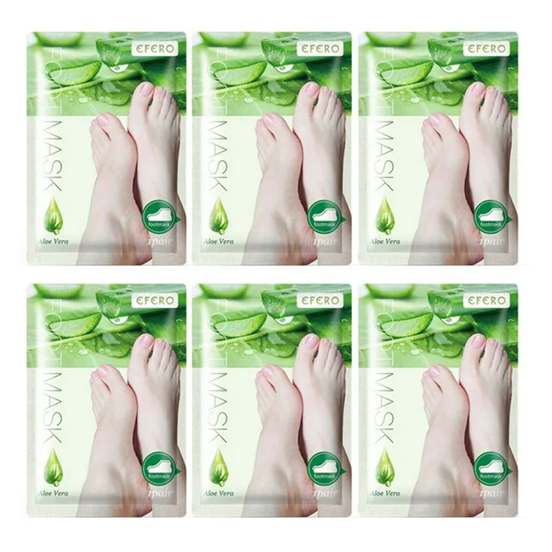 6 packs Exfoliating Foot Mask Dead Skin Remover Moisturizing