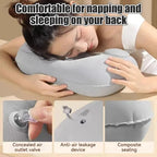 Travel Neck Pillow Inflatable Airplane U-shaped Cervical Orthopedic Portable Foldable