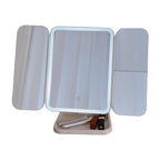 Trifold Makeup Mirror LED Lights Trifold