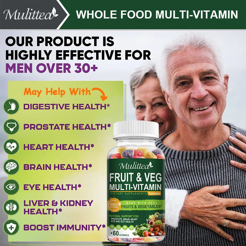 Mulittea Natural Vegetable & Fruit Gummies Daily