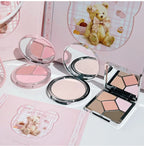 ART VALUE 7PC Makeup Set 3 Colors Lip Mud Pressed Powder Blush Eyeshadow Necklace