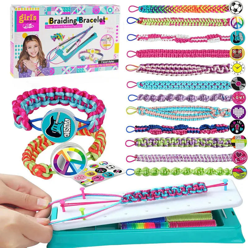 Friendship Bracelet Making Kit for Girls DIY Craft Birthday Christmas Gifts Travel Activities