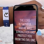 Wearable Bible Verse NFC Bracelet Women Men Christian Daily Religious Gifts