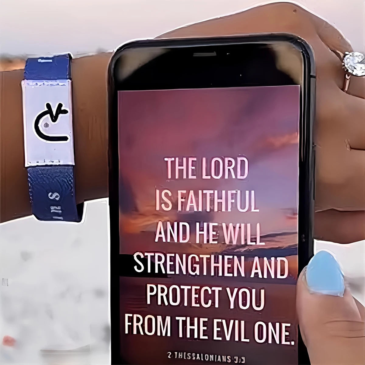 Wearable Bible Verse NFC Bracelet Women Men Christian Daily Religious Gifts
