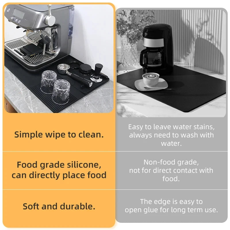 Coffee Bar Tamper Mat Distributor Station Silicone Espresso Maker Barista Tools