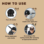 "Adglamful Hair Fiber Kit 15g Unisex Adds Volume Conceals Thinning Fills Hairline